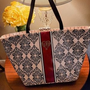 Brighton Large Coated-Canvas Tote